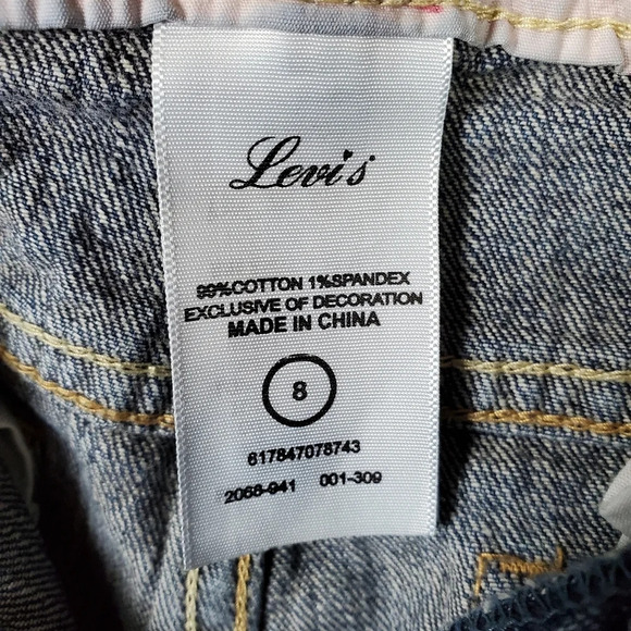 Levi's Red Tab Jeans 5 Pocket Straight Leg Size 8 Adjustable Waist Cowgirl - Picture 3 of 12